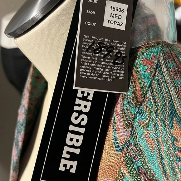 Topaz colored reversible, kimono imported - Picture 3 of 6